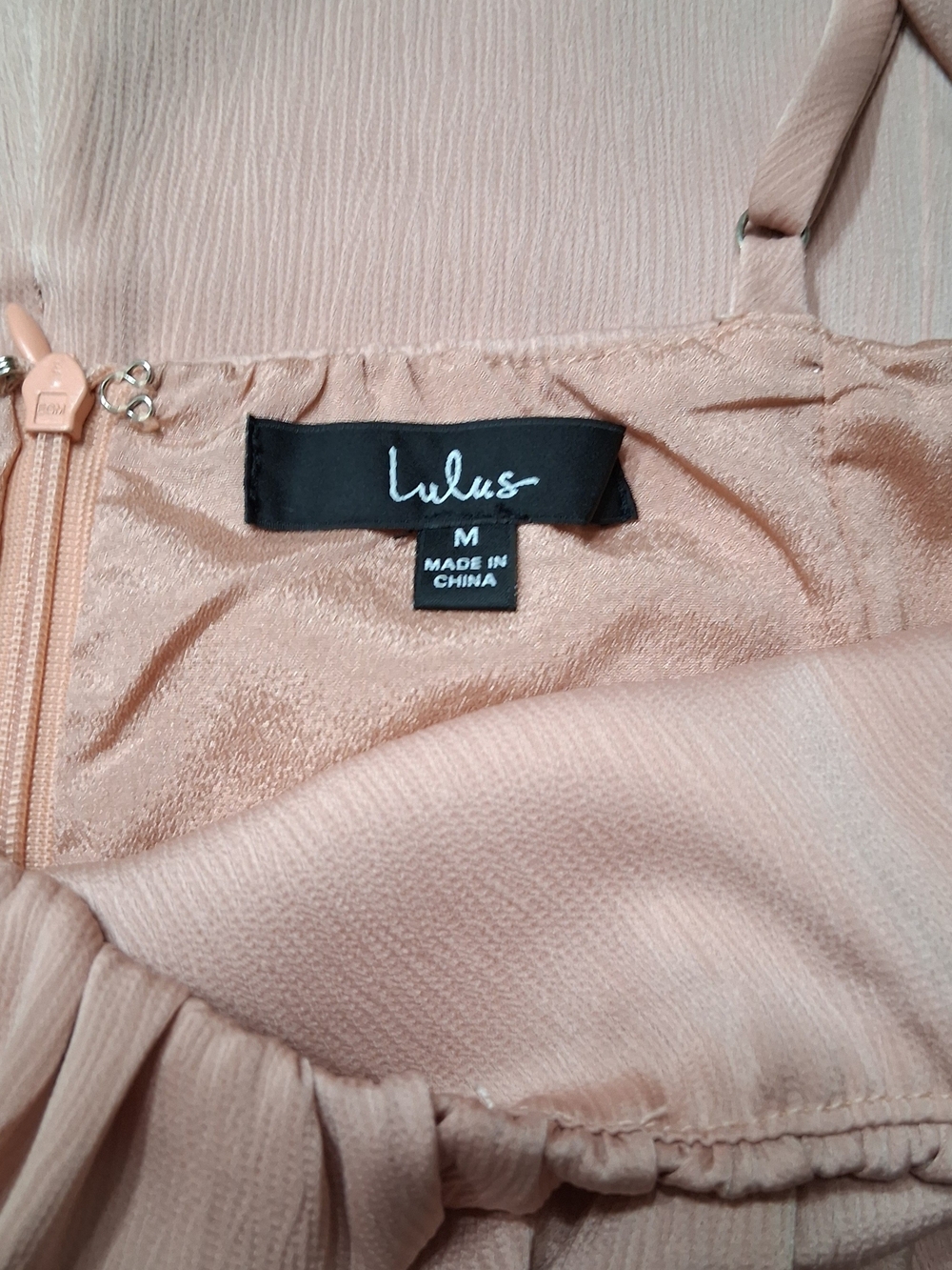 Lulus Ruched Bust Mini Dress Spaghetti Strap Sz M - Picture 4 of 4